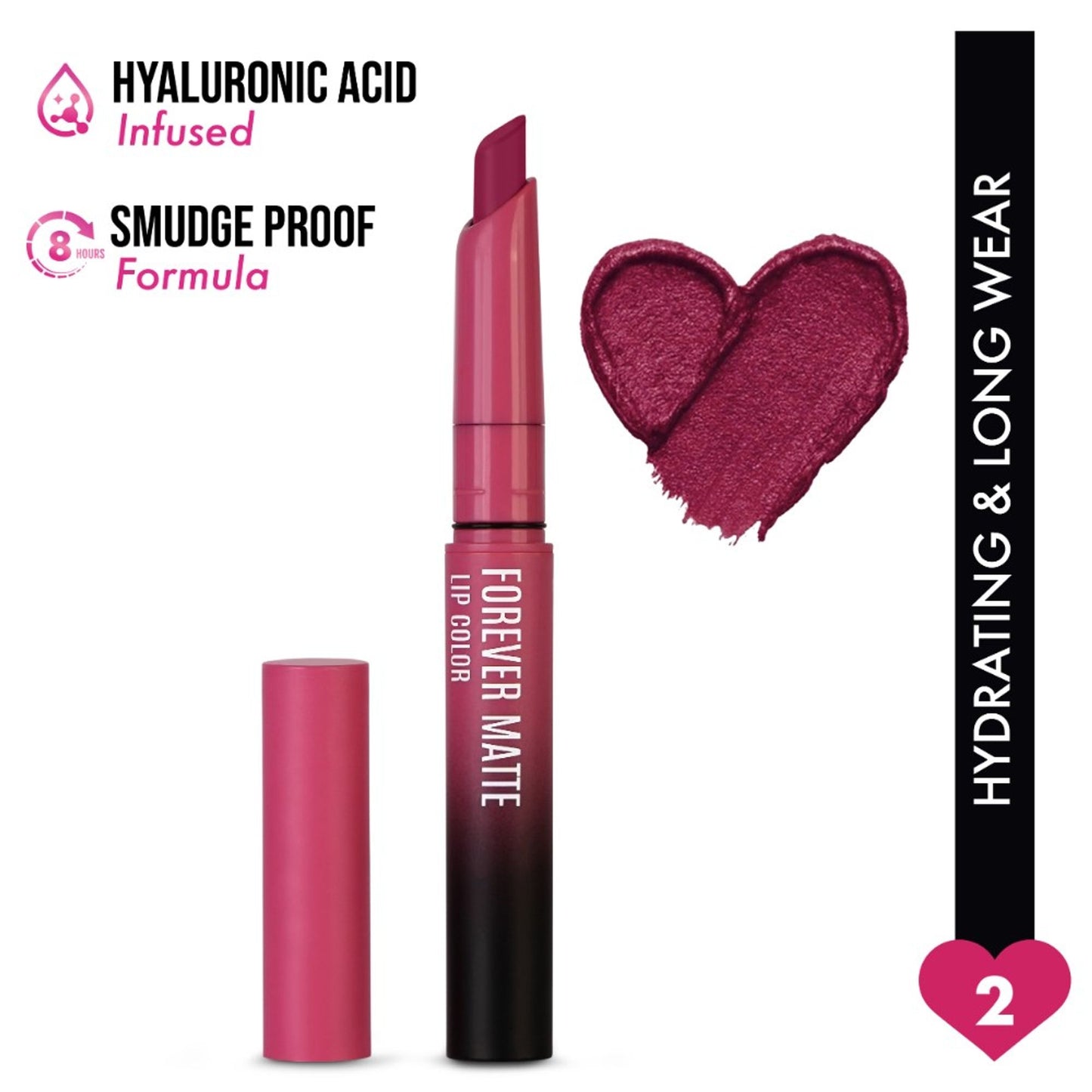 Insight Cosmetics Forever Matte Lip Color - Crimson Coupe