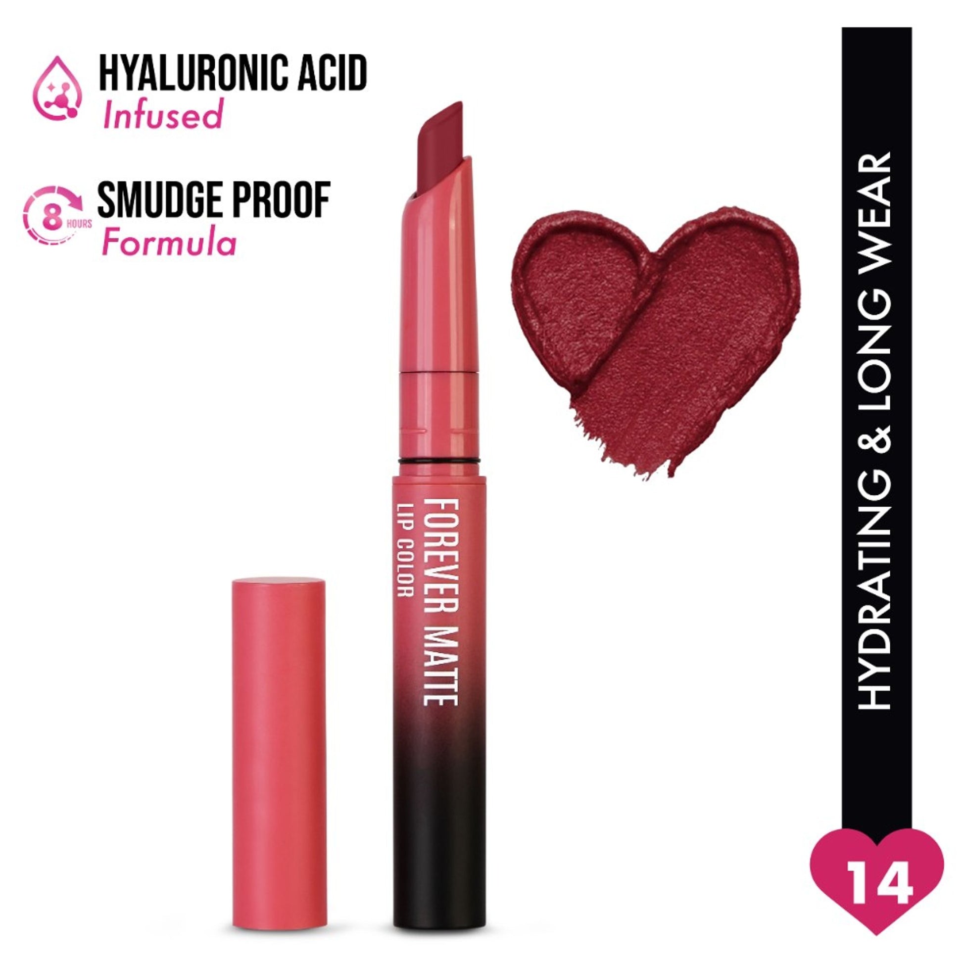Insight Cosmetics Forever Matte Lip Color - Fiery Benz