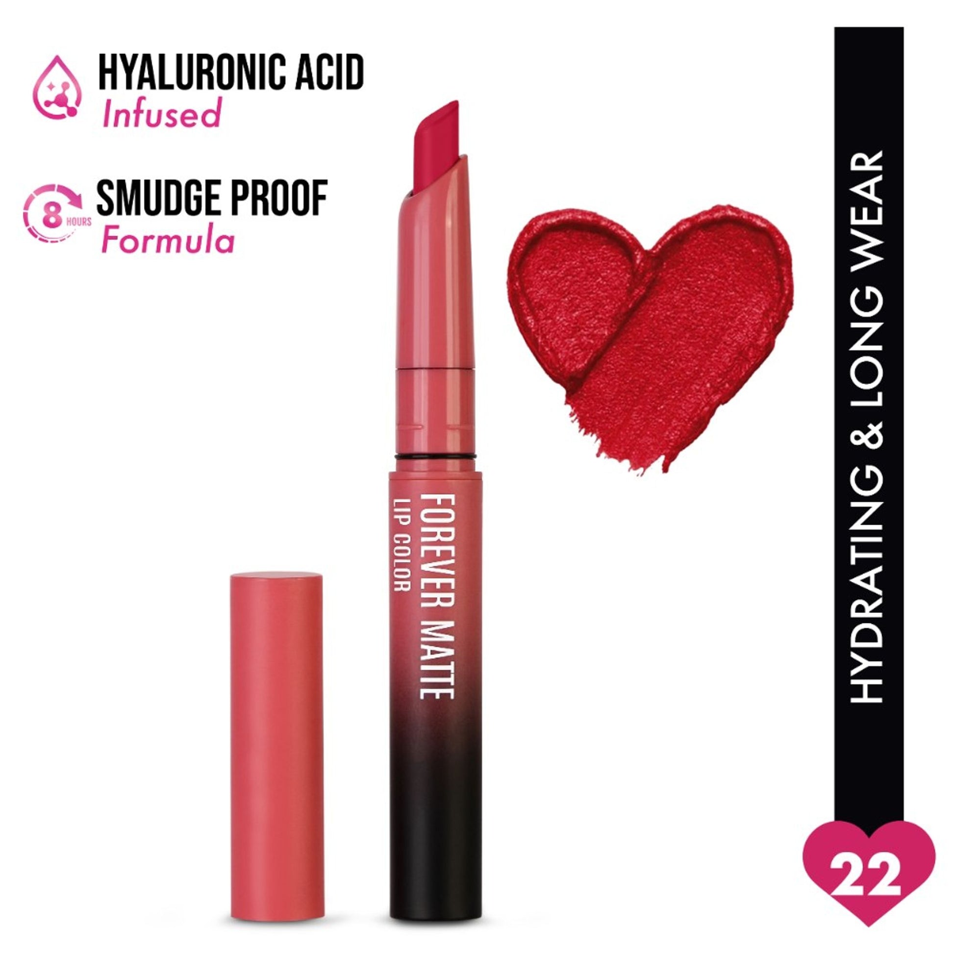 Insight Cosmetics Forever Matte Lip Color - Racing Red