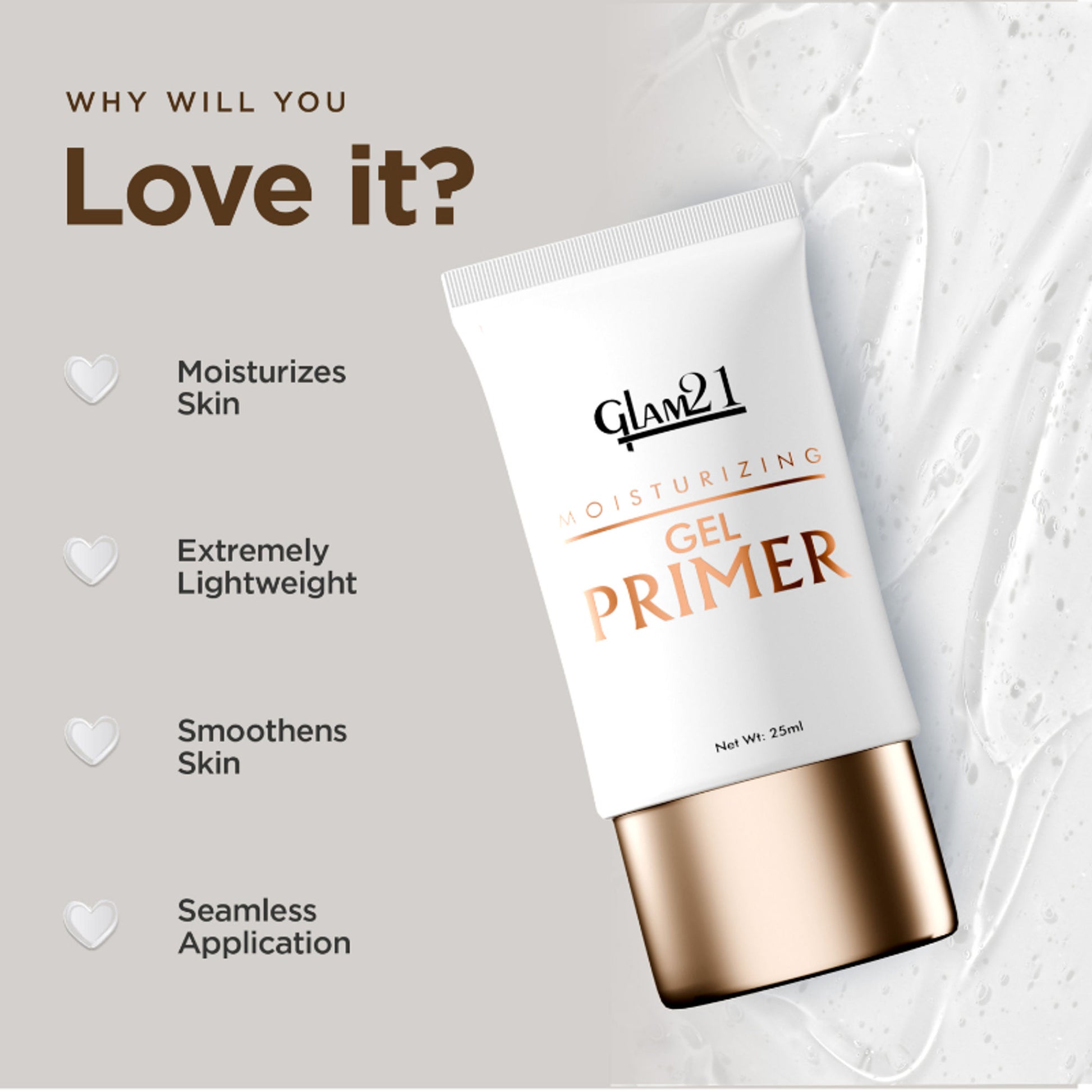 GLAM21 Moisturising Gel Primer