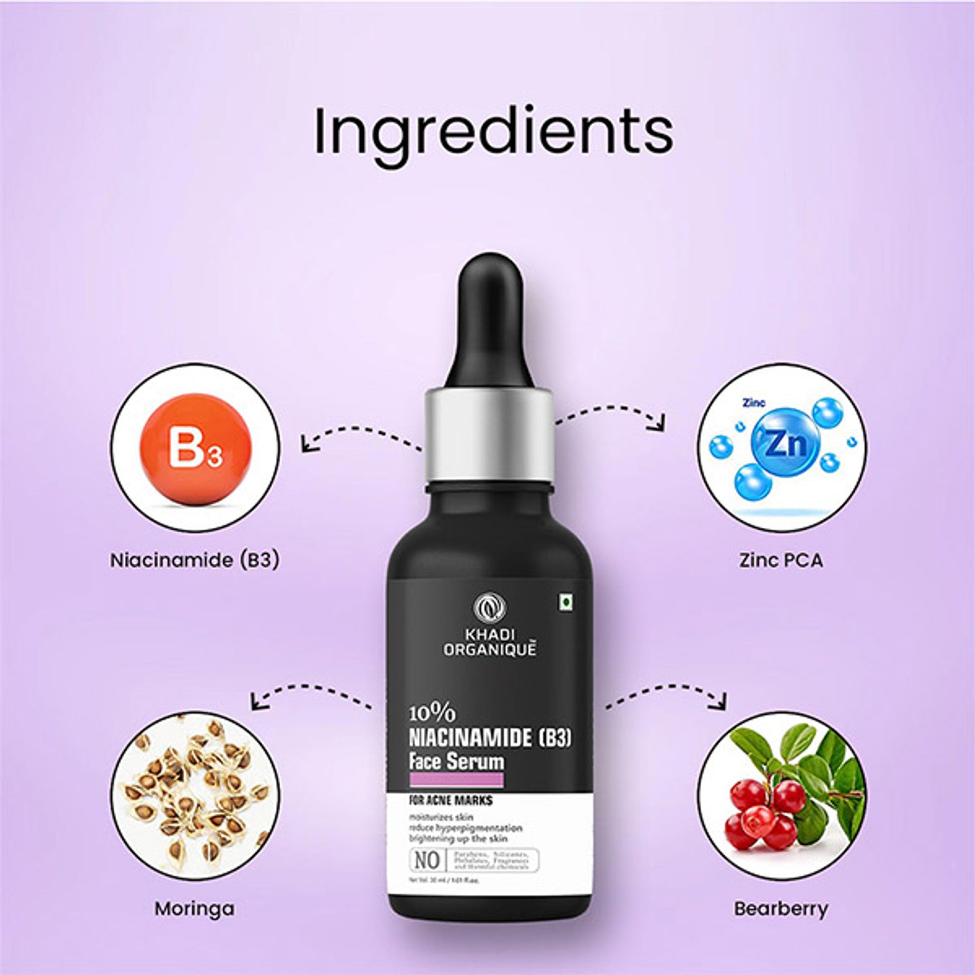 Khadi Organique 10% Niacinamide B3 Face Serum
