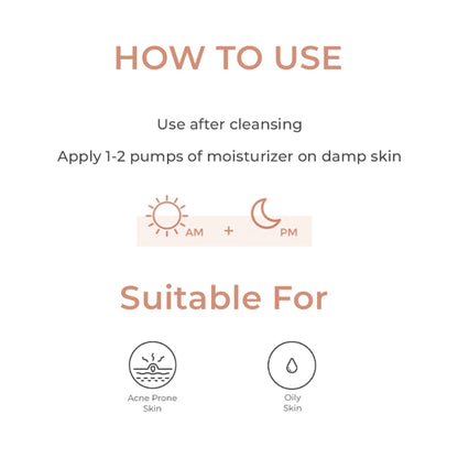 Suganda White Lotus Oil Free Gel Moisturiser (Unscented)with 3% Niacinamide & Hyaluronic Acid