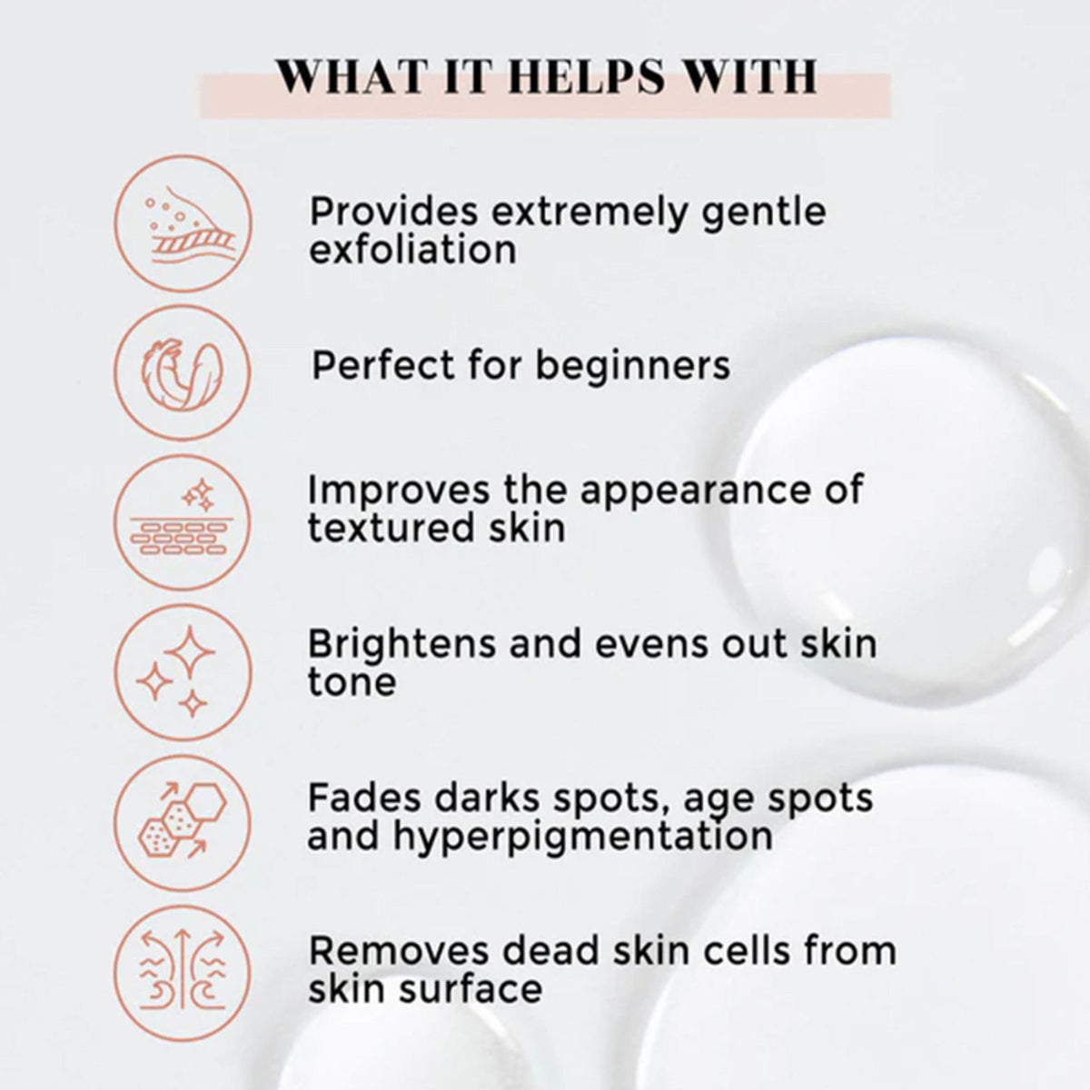 Suganda 5% Lactic Acid Serum + HA, Exfoliates Dull Skin & Reduce Dark Spots, Beginner friendly