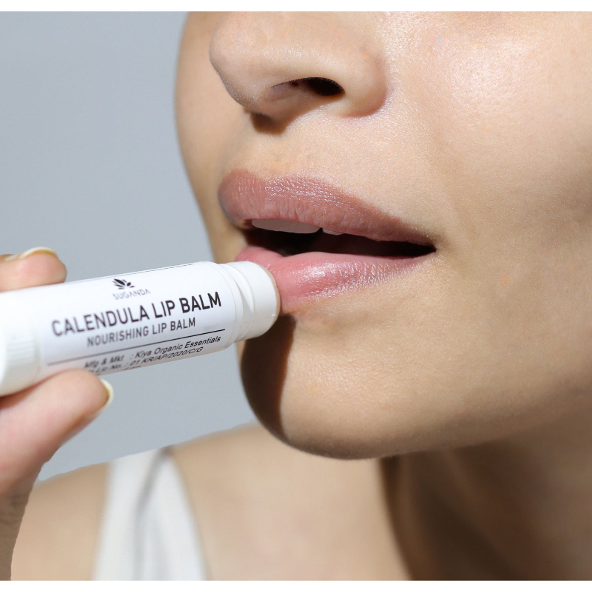 Suganda Calendula Lip Balm, Nourishes & Softens Chapped Dry & Cracked Lips with Cocoa Butter