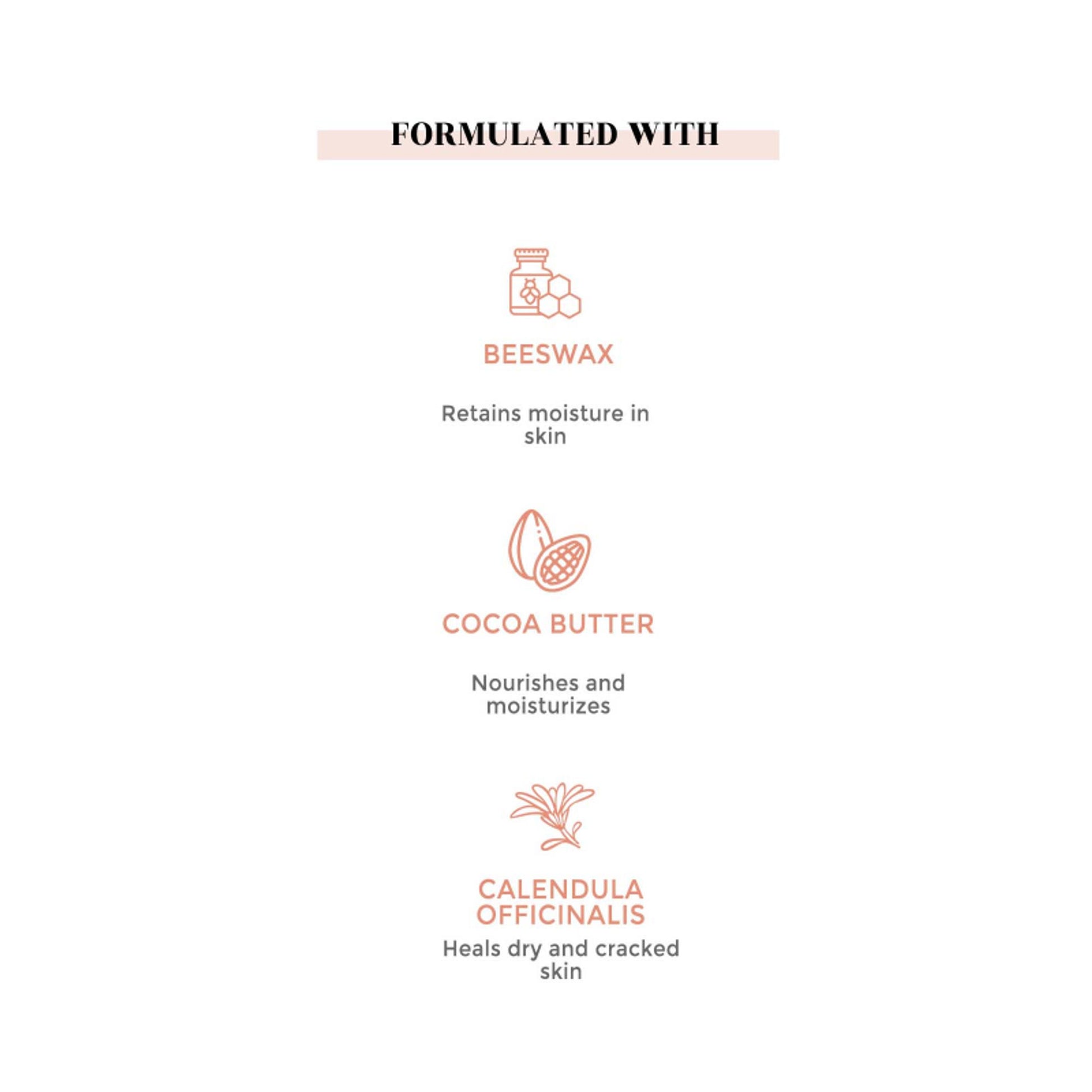 Suganda Calendula Lip Balm, Nourishes & Softens Chapped Dry & Cracked Lips with Cocoa Butter