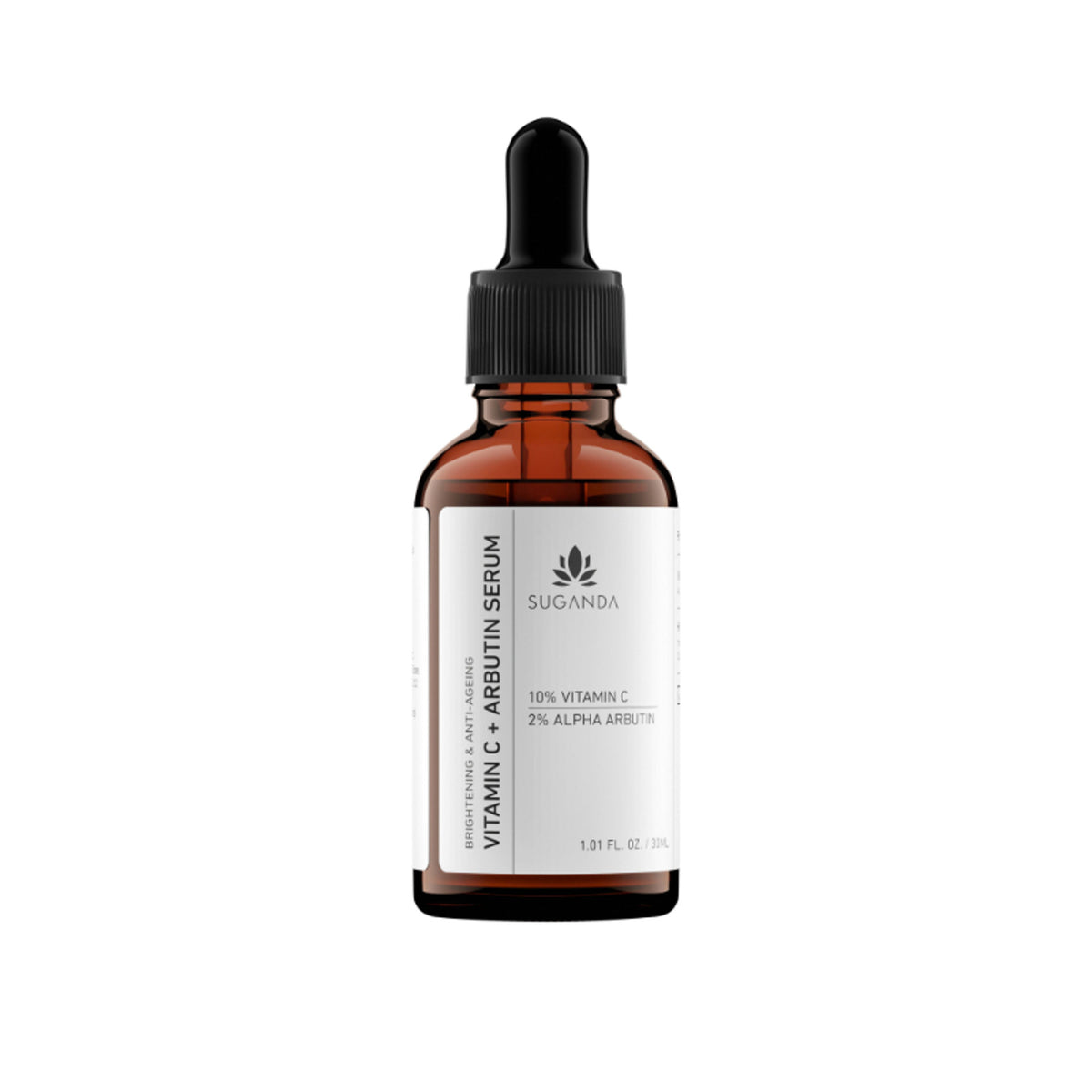 Suganda 10% Vitamin C + 2% Arbutin Face Serum For Brightening & Glowing Skin, Removes Dark Spots