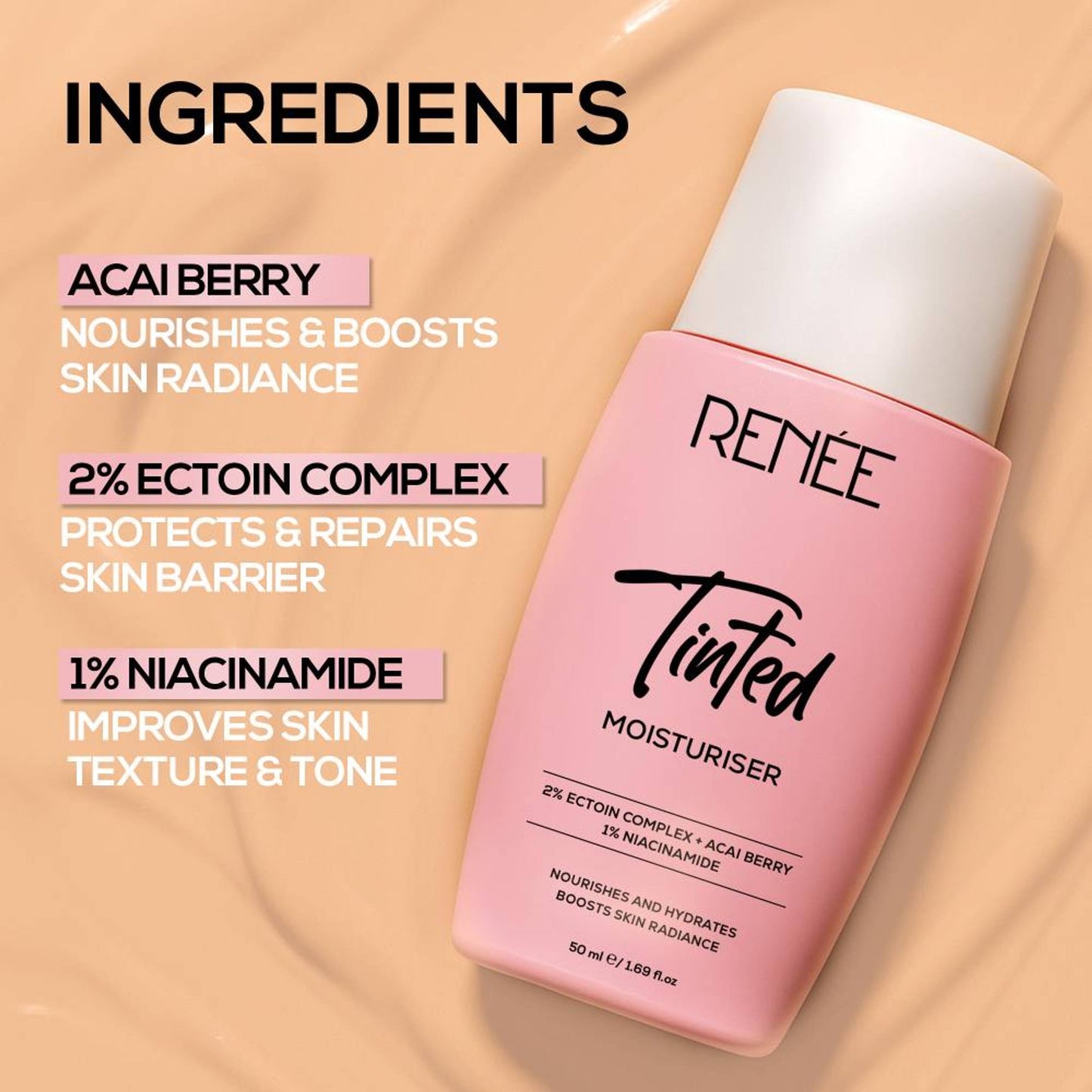 Renee Cosmetics Tinted Moisturizer - 02 Rose Veil
