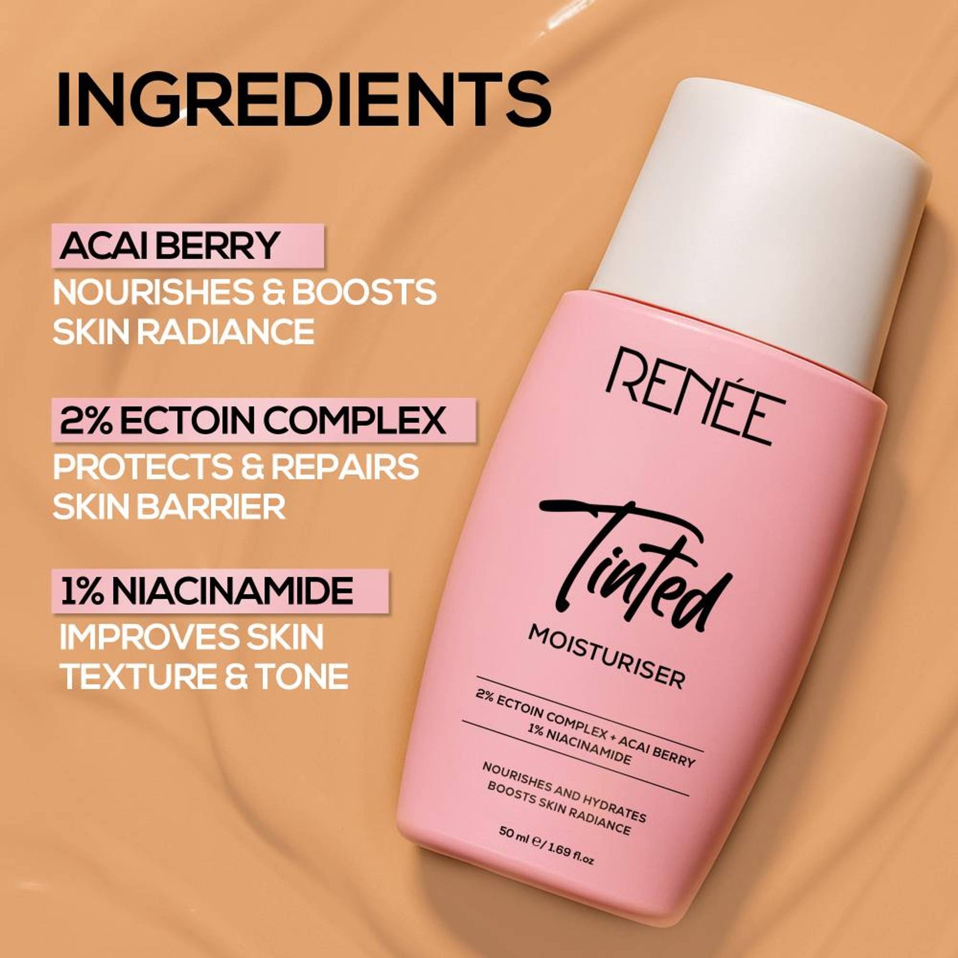 Renee Cosmetics Tinted Moisturizer - 03 Sunkissed Sand