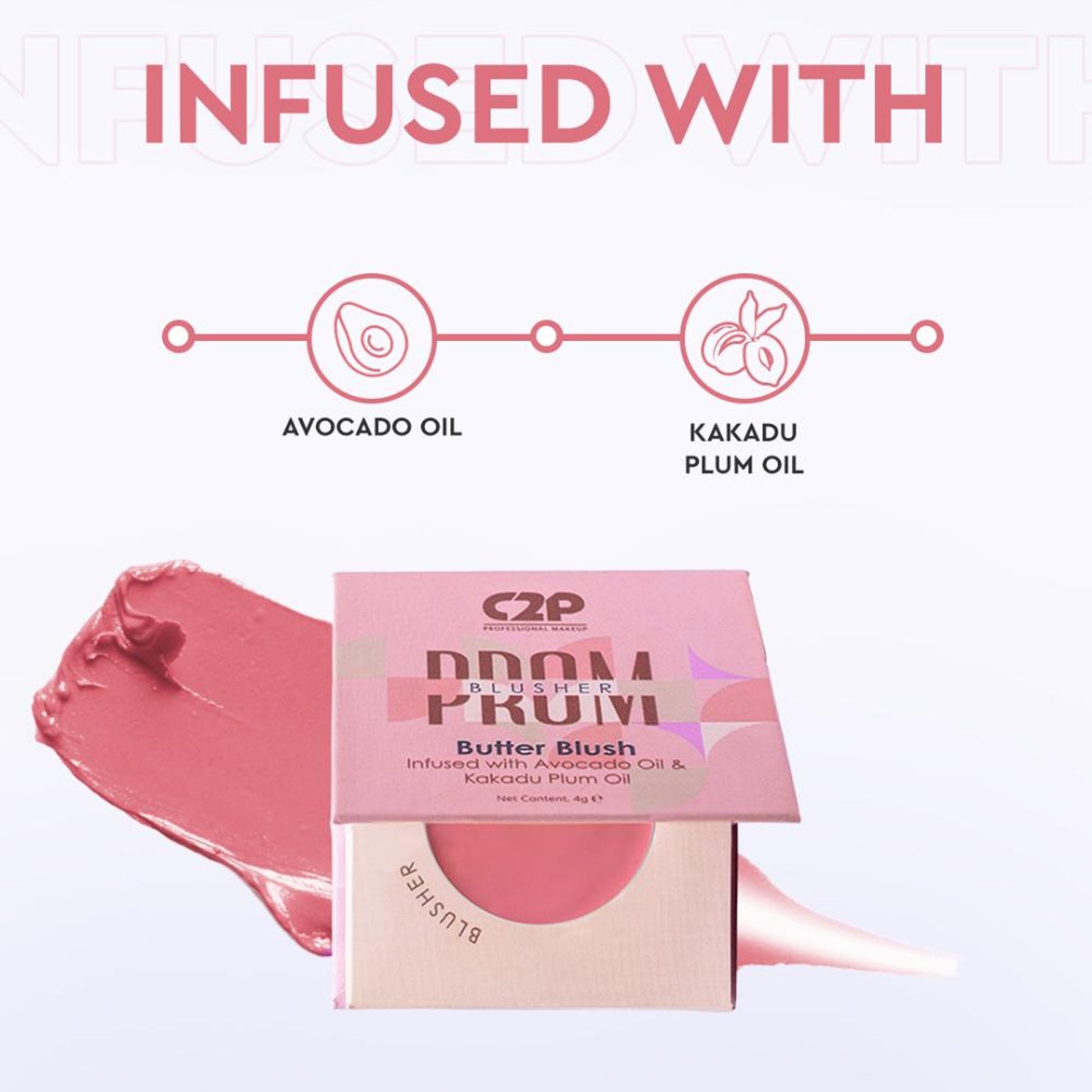 C2P Pro Prom Butter Blush Ultra HD Creamy Matte Finish - She's That Girl 01