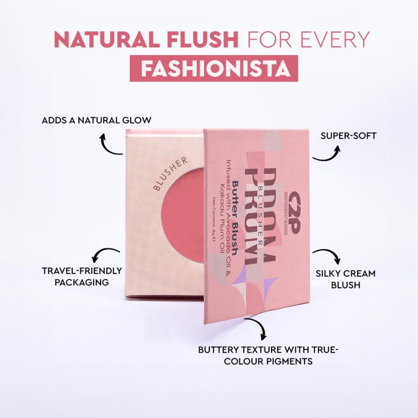 C2P Pro Prom Butter Blush Ultra HD Creamy Matte Finish - She's That Girl 01