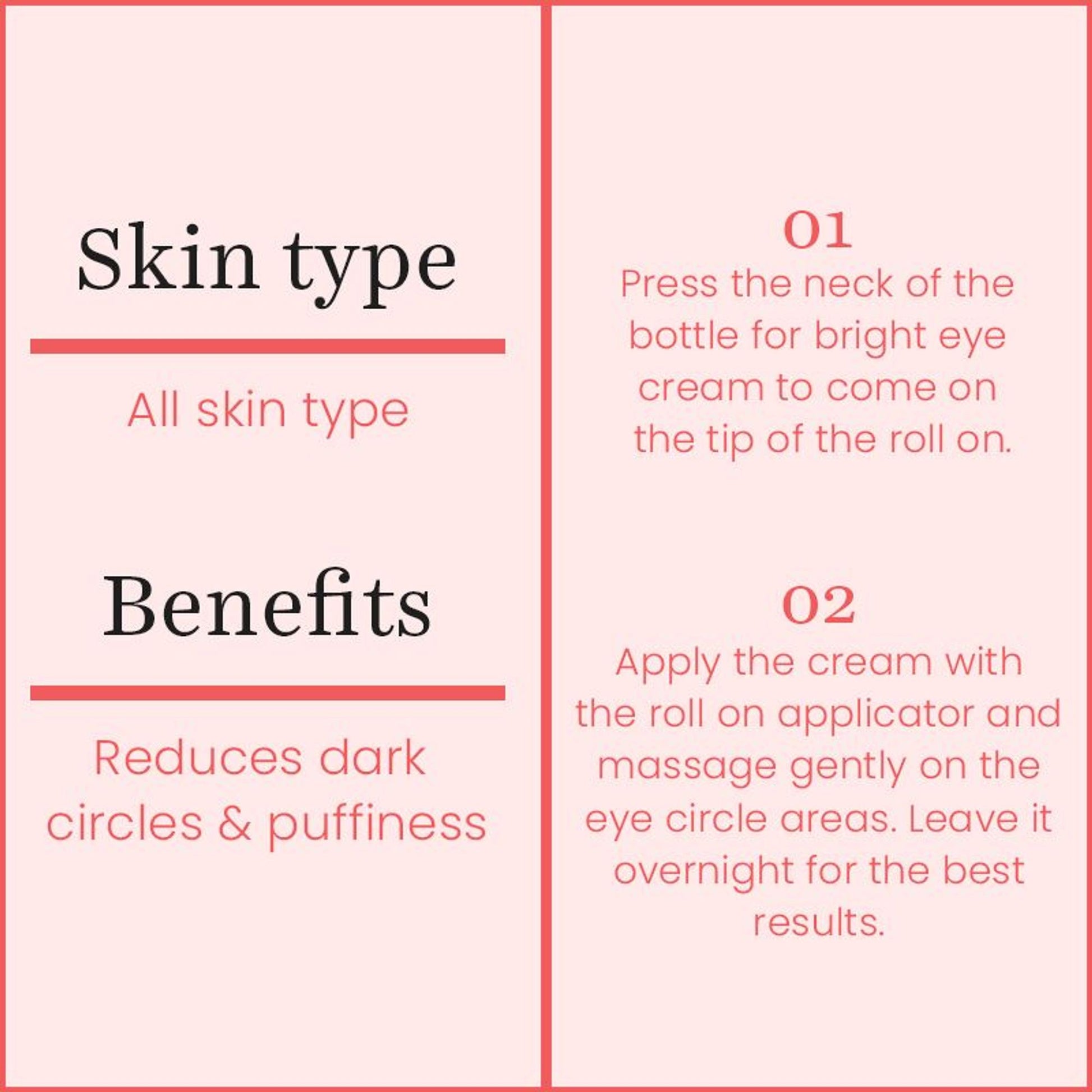 O3+ Bright Under Eye Cream With Hyaluronic Acid