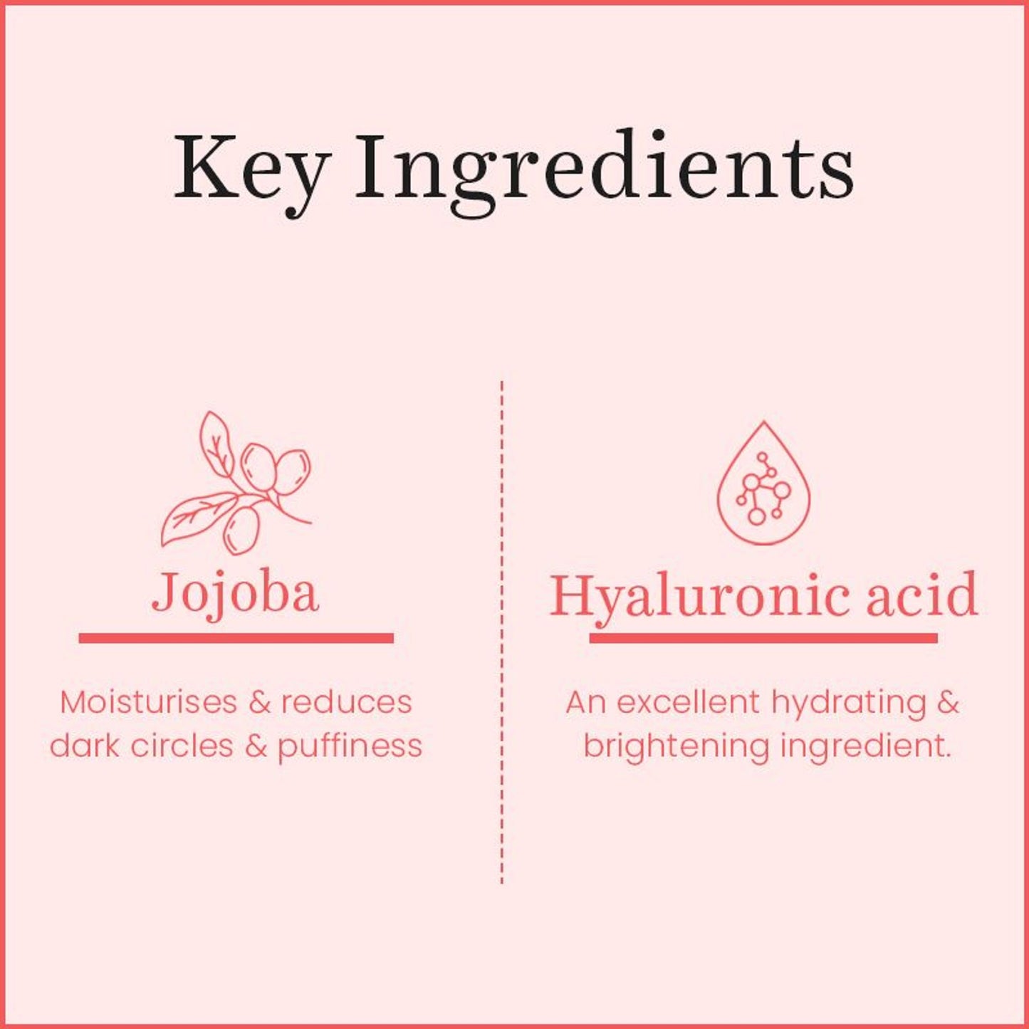 O3+ Bright Under Eye Cream With Hyaluronic Acid
