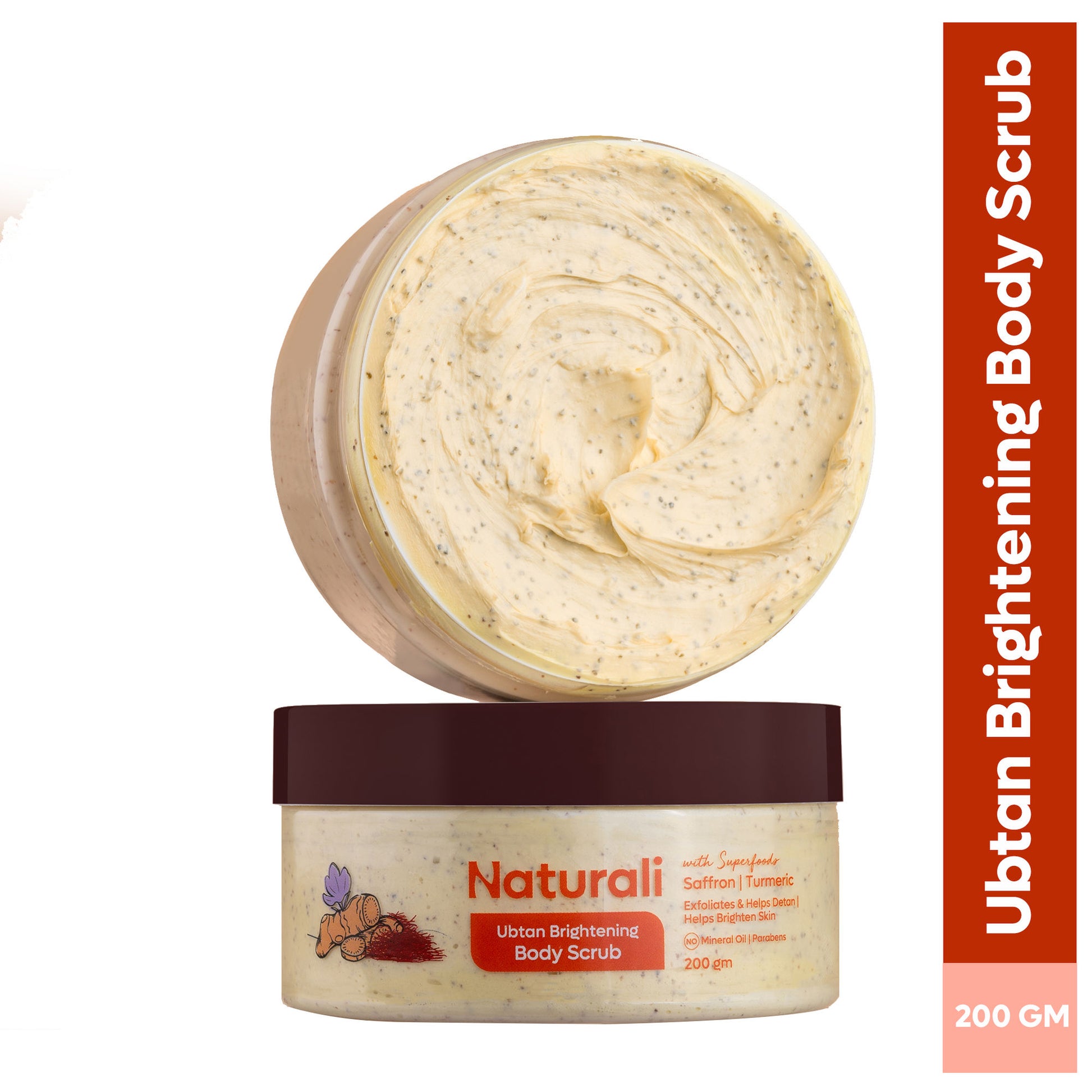 Naturali Ubtan Brightening Body Scrub