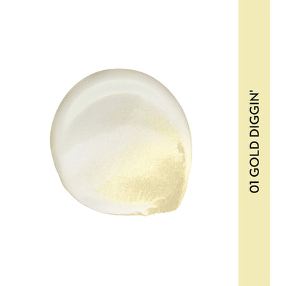 SUGAR Bling Leader Illuminating Moisturizer with Kojic Acid, Strobe Cream - 01 Gold Diggin' - Warm Gold with a Pearl Finish