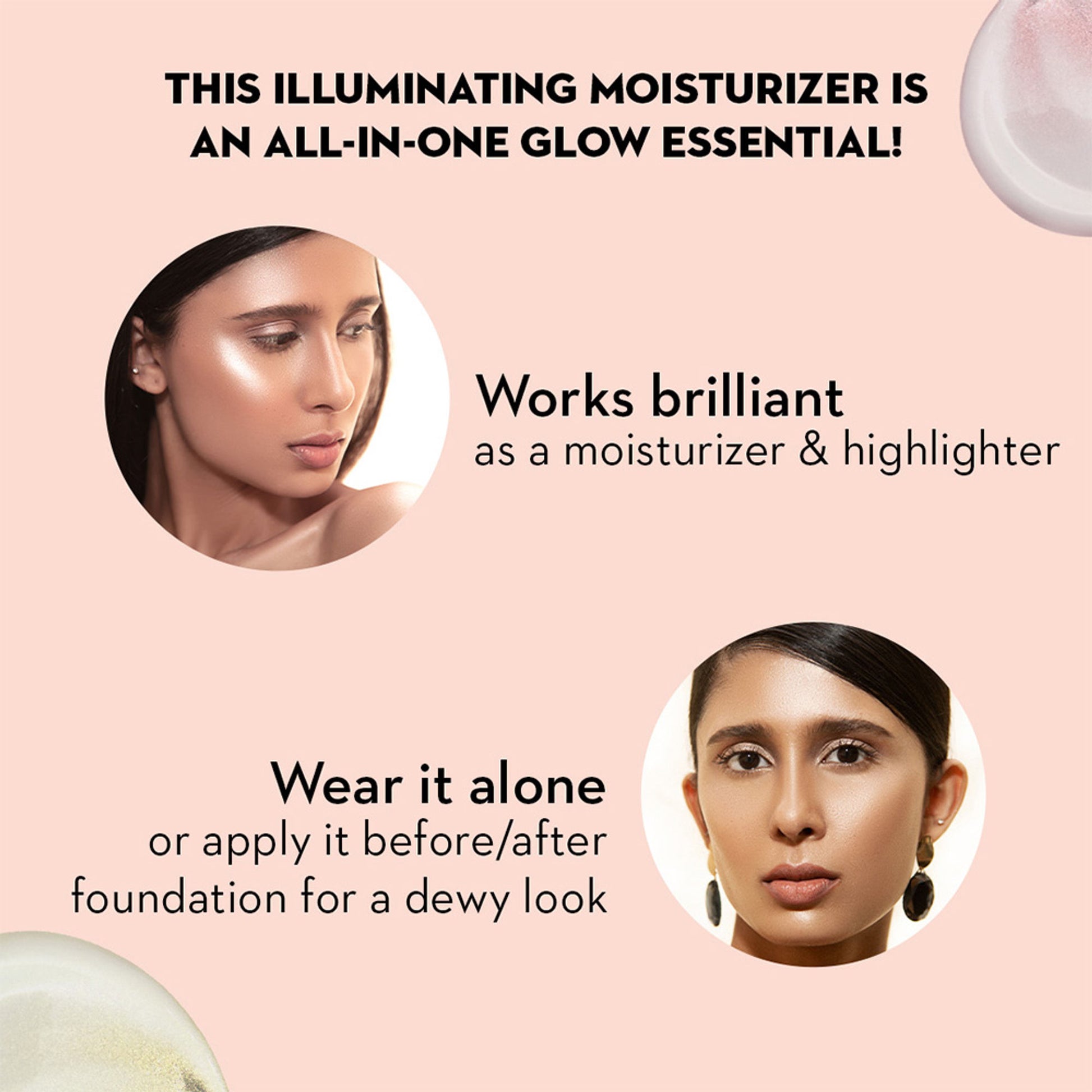 SUGAR Bling Leader Illuminating Moisturizer with Kojic Acid, Strobe Cream - 03 Peach Poppin' - Warm Peach with a Pearl Finish