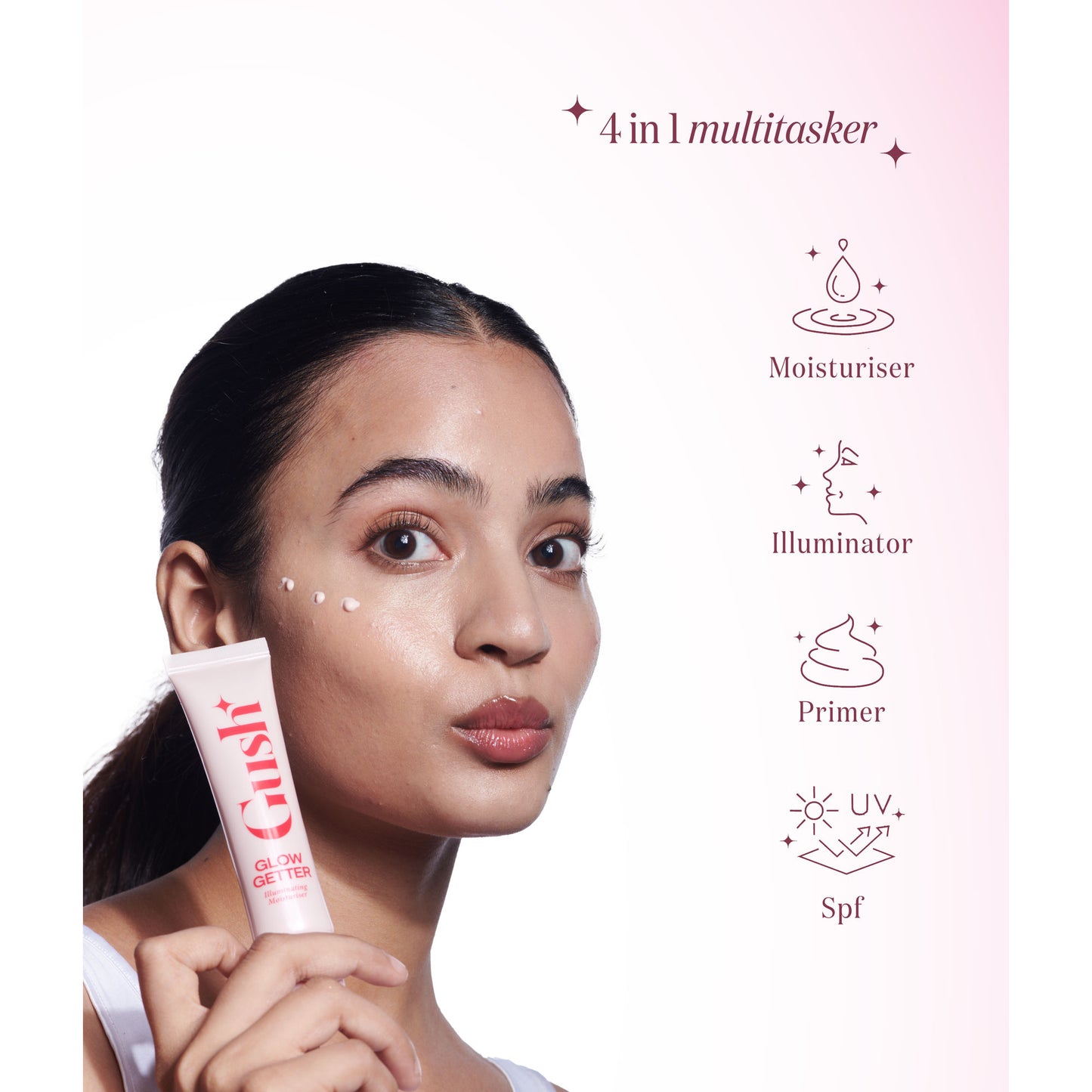 Gush Beauty 3 In 1 Illuminating Moisturizer + Primer + Strobe Cream