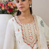 Dhiyona IE Women Floral Embroidered Kurta with Trousers & Dupatta