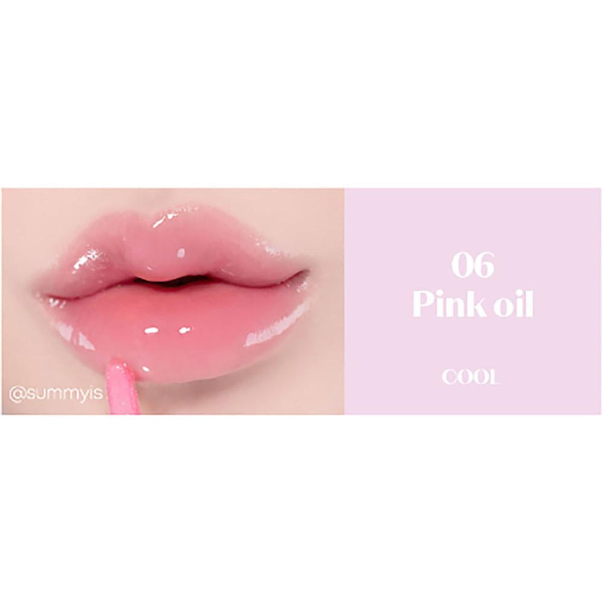 ETUDE Dear Darling Oil Tint in shade 06 Pink, close-up of the lip tint tube showing pink-colored product.