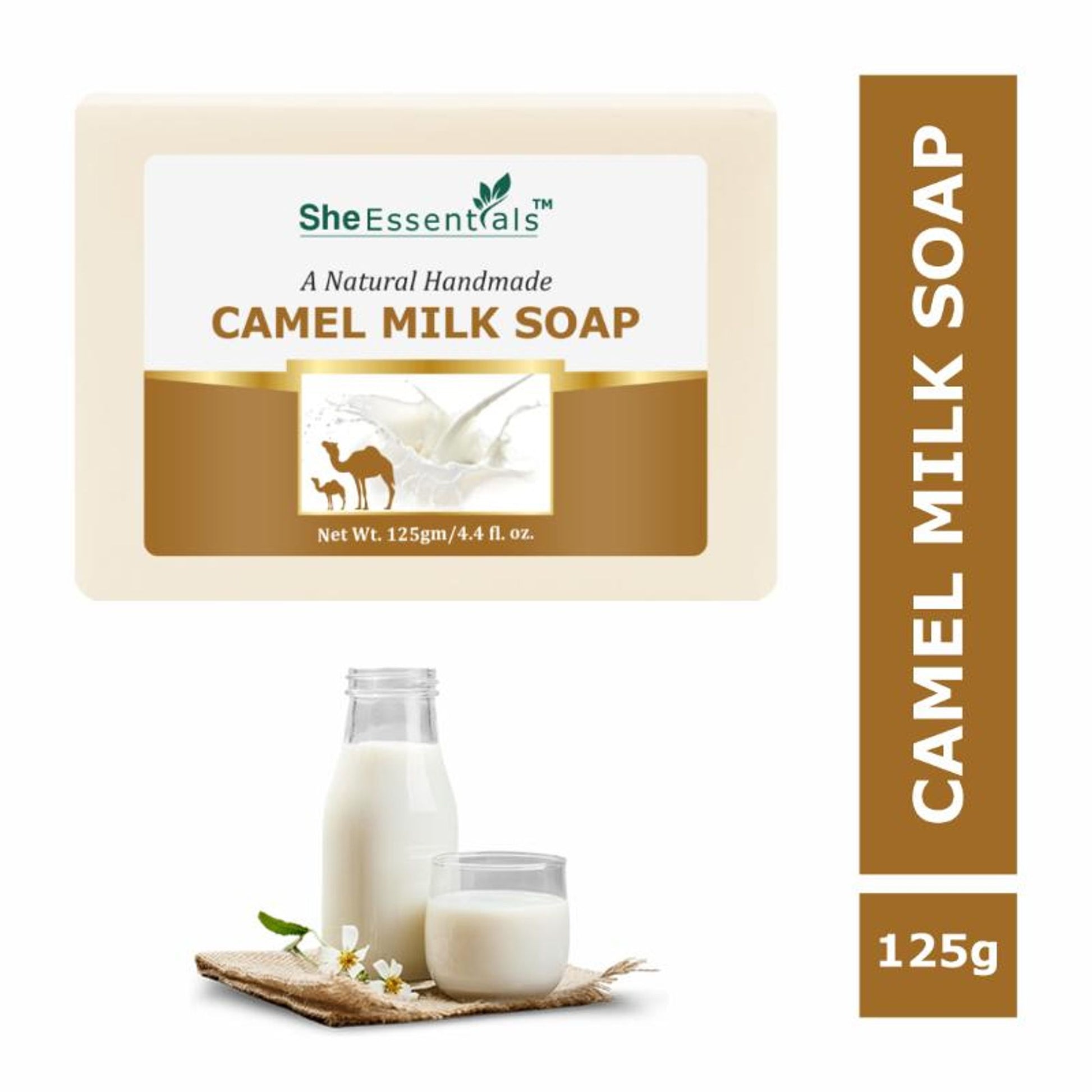 She Essentials Natural Handmade Camel Milk Soap Skin Whitening