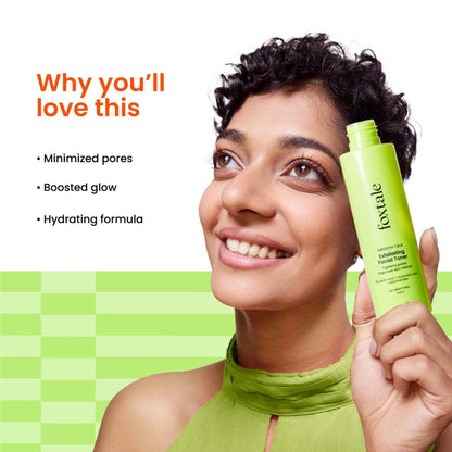 Foxtale Exfoliating Toner with 5% Latic Acid & Niacinamide for Brighter Skin & Tighter Pores