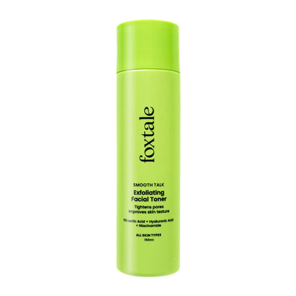 Foxtale Exfoliating Toner with 5% Latic Acid & Niacinamide for Brighter Skin & Tighter Pores
