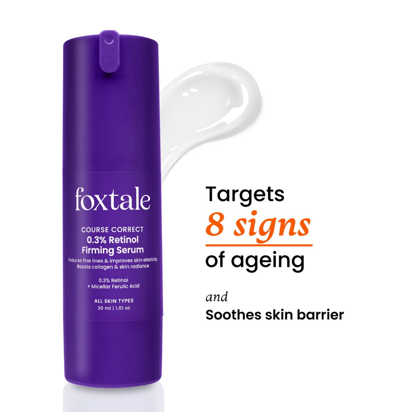 Foxtale Course Correct 0.3% Retinol Firming Serum