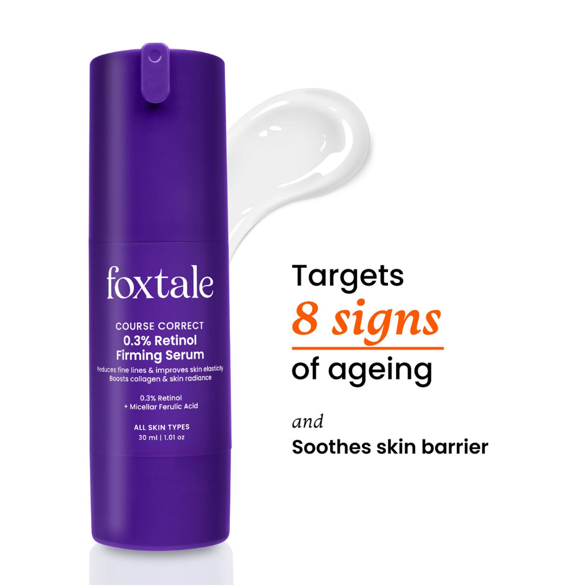 Foxtale Course Correct 0.3% Retinol Firming Serum