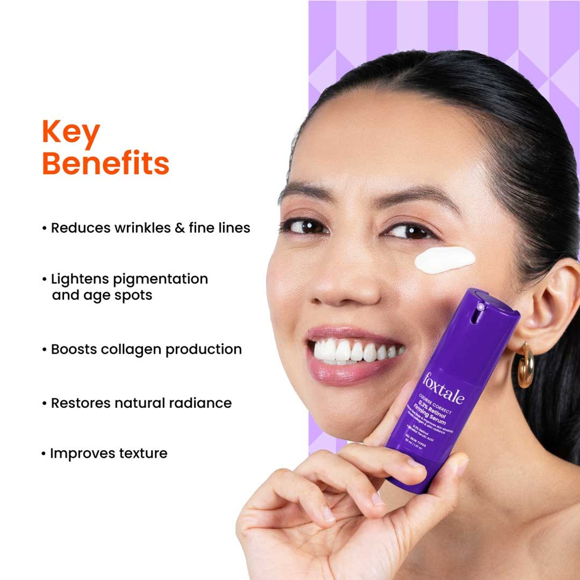 Foxtale Course Correct 0.3% Retinol Firming Serum