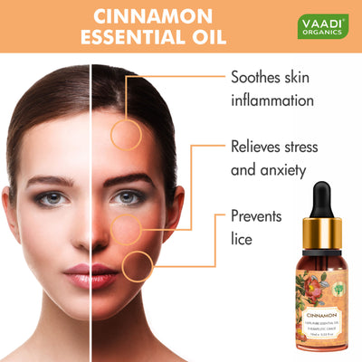 Vaadi Herbals Cinnamon 100% Pure Essential Oil Therapeutic Grade