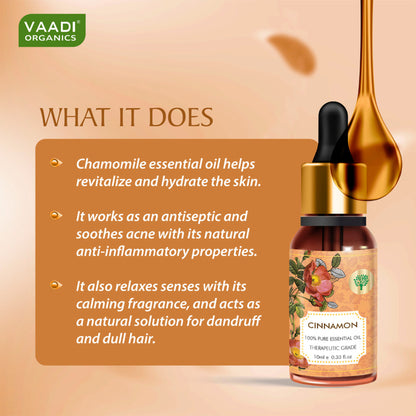 Vaadi Herbals Cinnamon 100% Pure Essential Oil Therapeutic Grade
