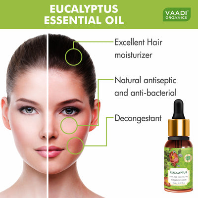 Vaadi Herbals Eucalyptus 100% Pure Essential Oil Therapeutic Grade
