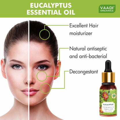 Vaadi Herbals Eucalyptus 100% Pure Essential Oil Therapeutic Grade