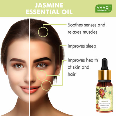 Vaadi Herbals Jasmine 100% Pure Essential Oil Therapeutic Grade