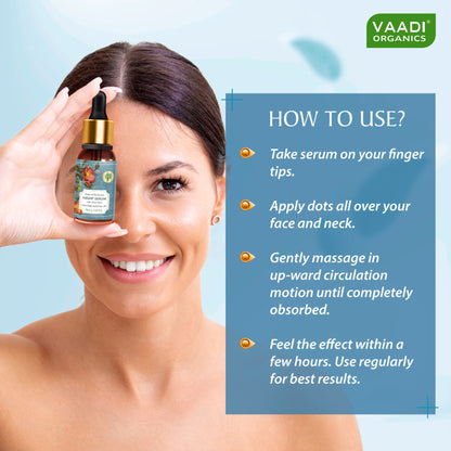 Vaadi Herbals Natural Radiance Night Serum With Aloe Vera 100% Pure Essential Oil