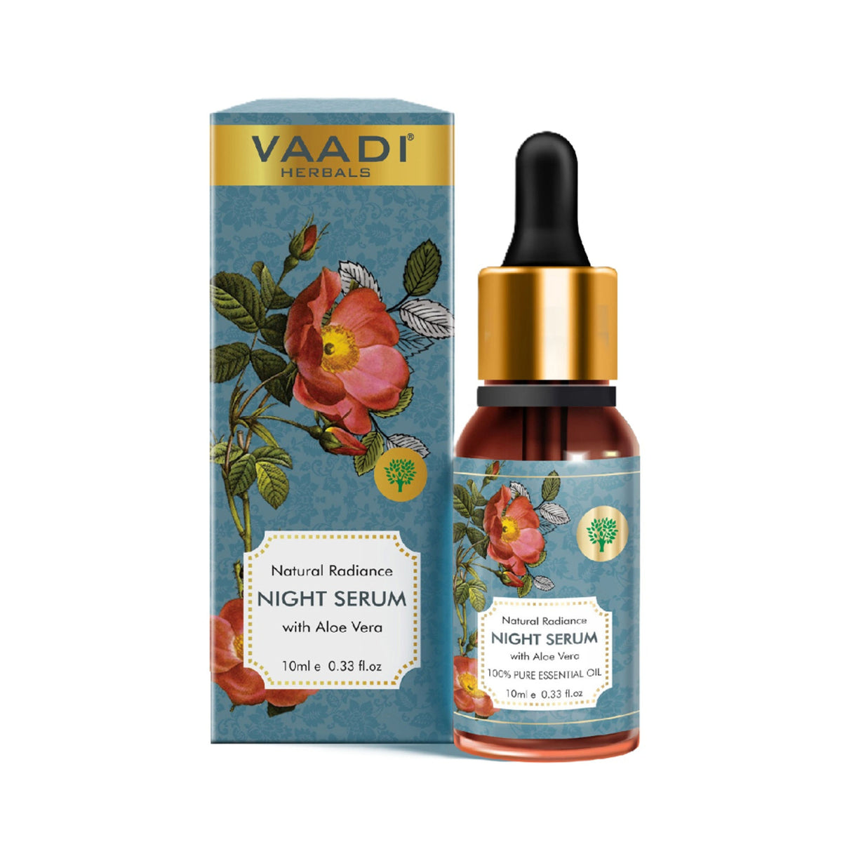 Vaadi Herbals Natural Radiance Night Serum With Aloe Vera 100% Pure Essential Oil