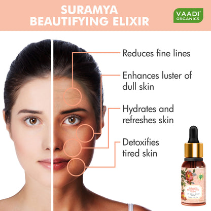 Vaadi Herbals Suramya Beautifying Elixr With Saffron Gold Leaves