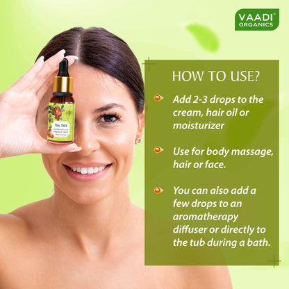 Vaadi Herbals Tea Tree 100% Pure Essential Oil Therapeutic Grade