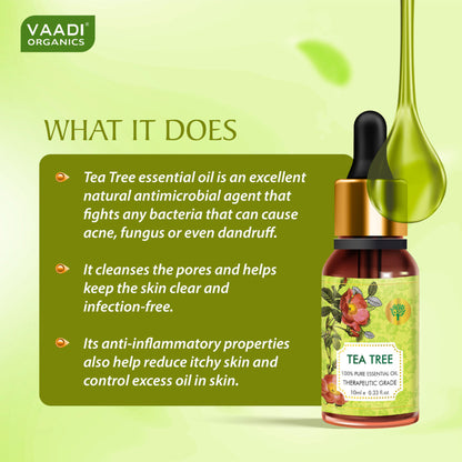 Vaadi Herbals Tea Tree 100% Pure Essential Oil Therapeutic Grade