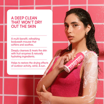Gush Beauty Whip Lush, Lux Whipped Cream Body Wash & Shaving Cream, Cherry Scent