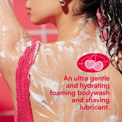 Gush Beauty Whip Lush, Lux Whipped Cream Body Wash & Shaving Cream, Cherry Scent