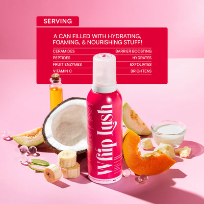 Gush Beauty Whip Lush, Lux Whipped Cream Body Wash & Shaving Cream, Cherry Scent