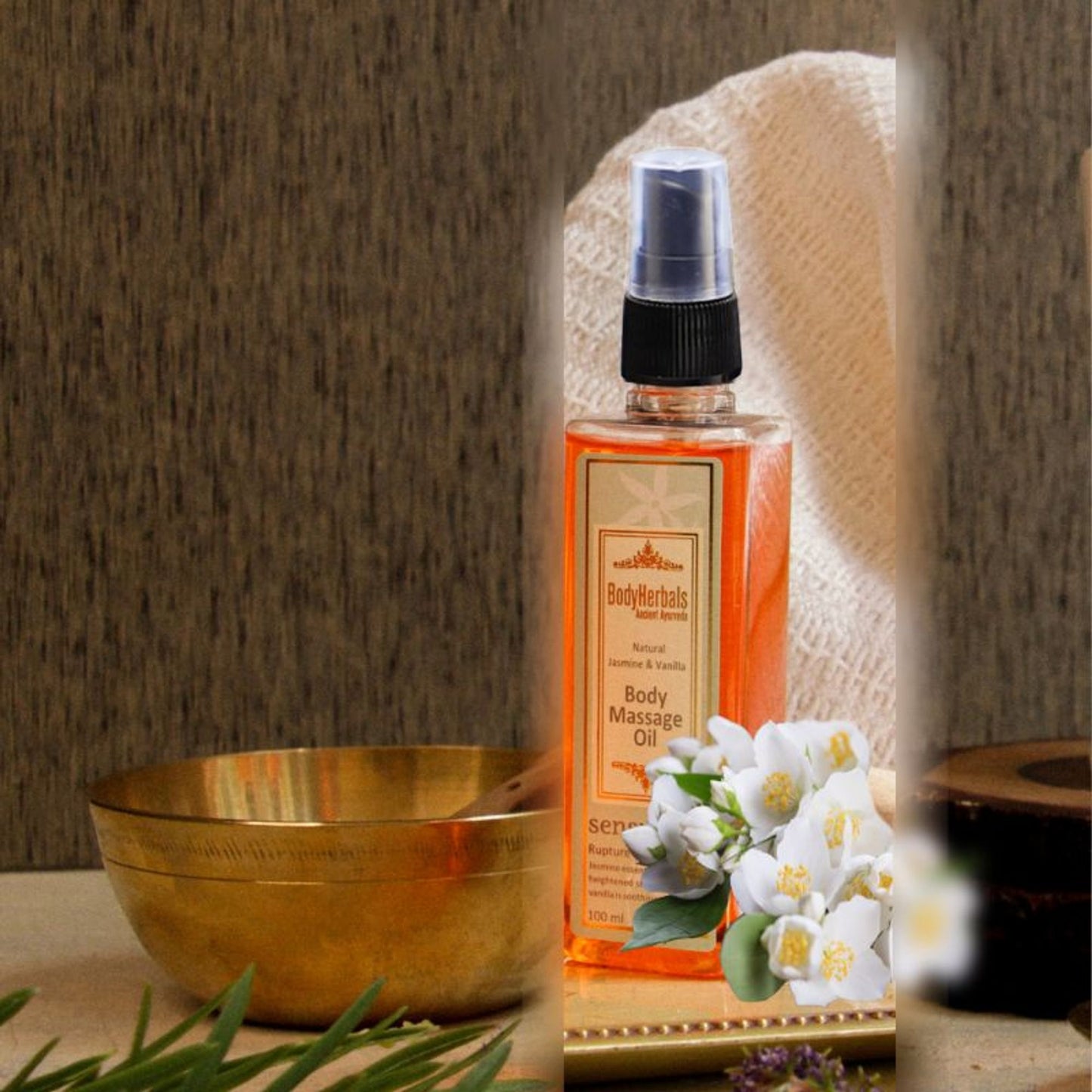 BodyHerbals Natural Jasmine Vanilla Body Massag Oil