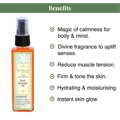 BodyHerbals Natural Jasmine Vanilla Body Massag Oil