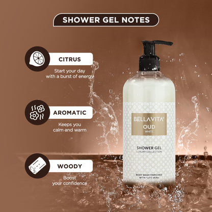 Bella Vita Oud White Shower Gel