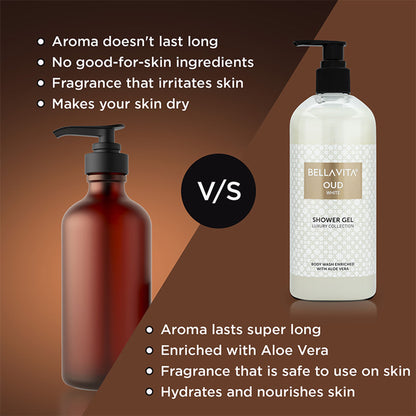 Bella Vita Oud White Shower Gel