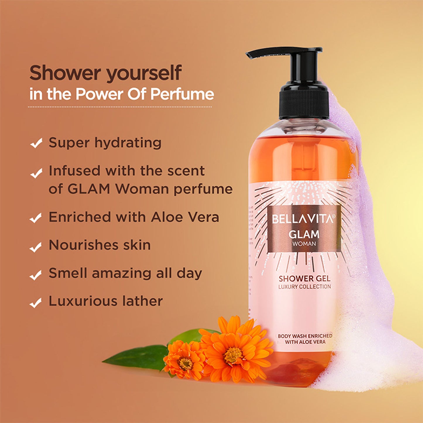 Bella Vita Glam Woman Shower Gel