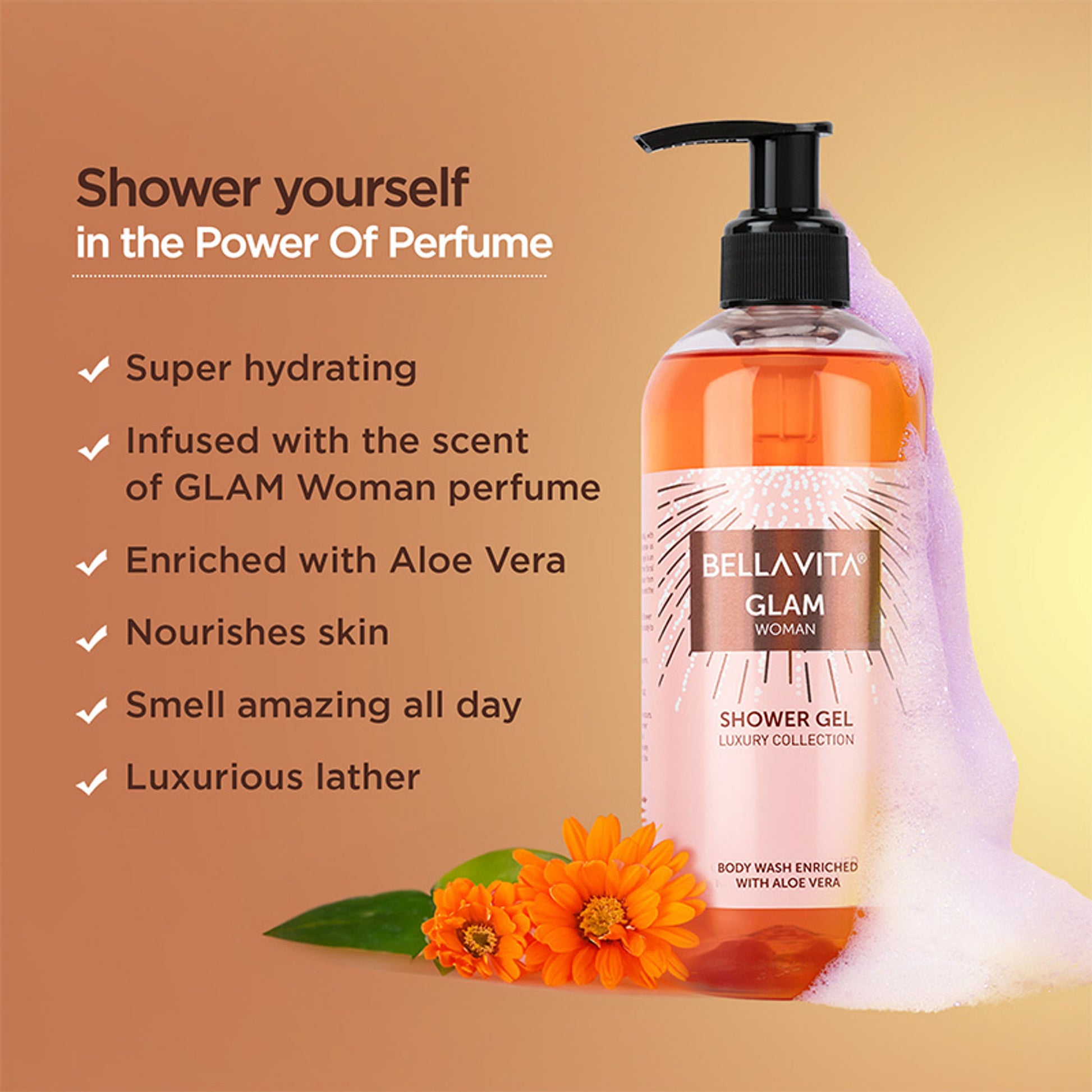 Bella Vita Glam Woman Shower Gel