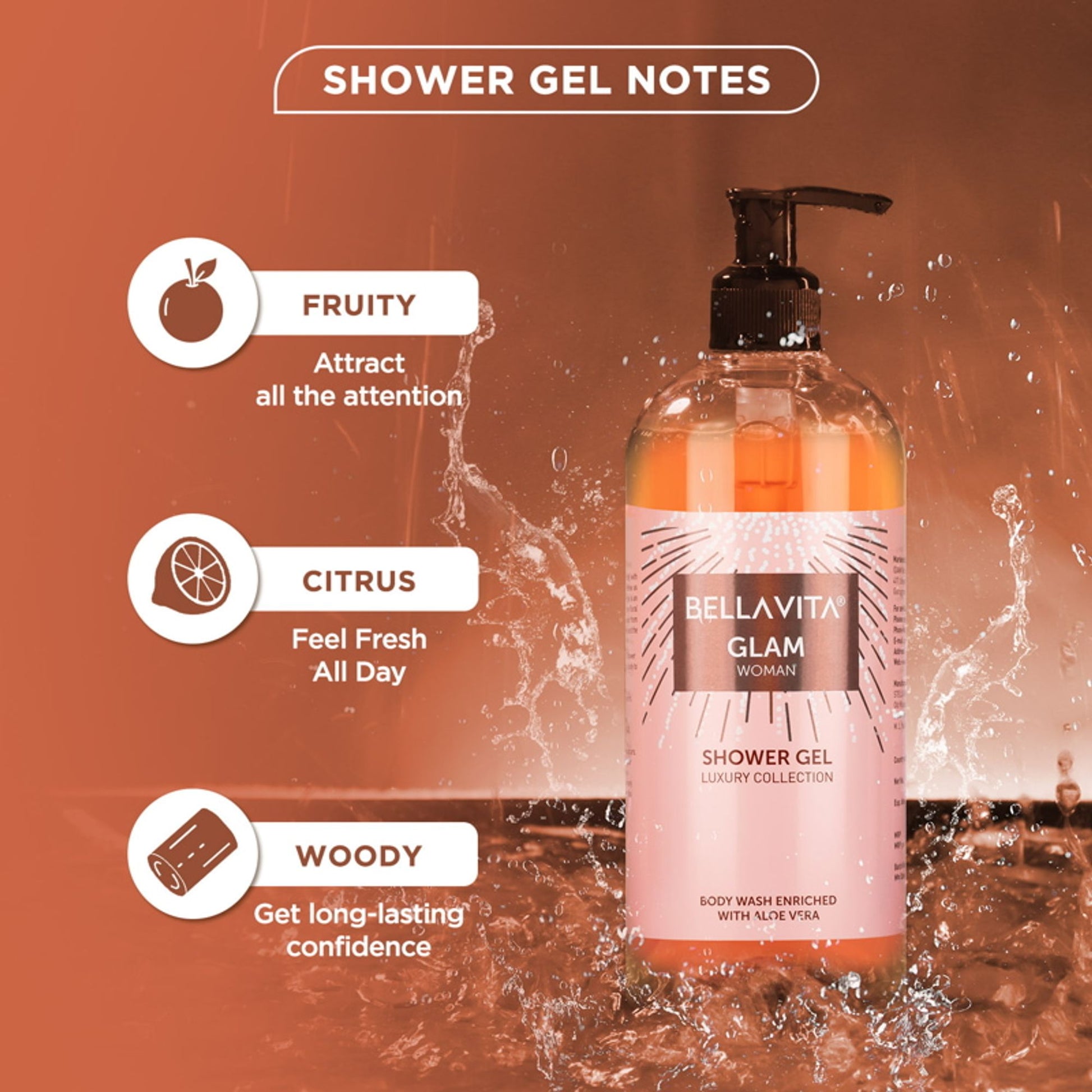 Bella Vita Glam Woman Shower Gel