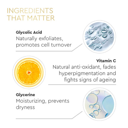 VLCC Clinic Skin Clarifying De-Tan Face Wash With Glycolic Acid (AHA), Vitamin C & Glycerine