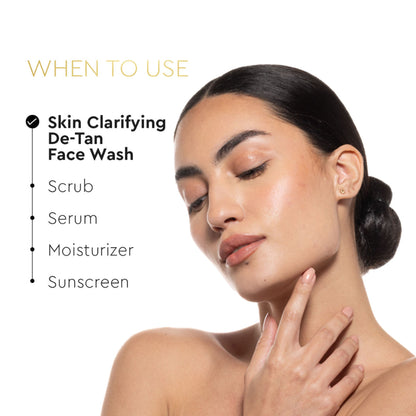 VLCC Clinic Skin Clarifying De-Tan Face Wash With Glycolic Acid (AHA), Vitamin C & Glycerine